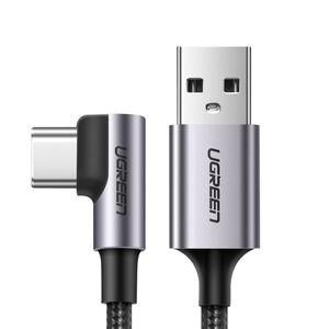 UGREEN Cable USB-C en ángulo a USB 2.0 A trenzado