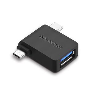 UGREEN Adaptador OTG Micro USB + USB-C a USB 3.0 A