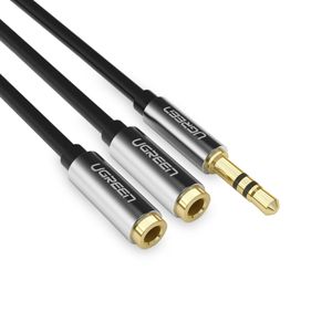 UGREEN Cable splitter de audio de 3.5 a 3.5mm + 3.5mm 20 cm