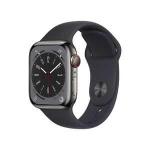 Apple Watch S8 GPS+Cellular, 41mm Acero inox case grafito