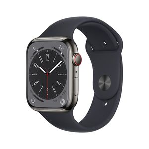 Apple Watch S8 GPS+Cellular, 45mm Acero inox case grafito