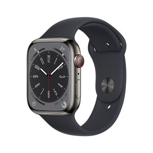 Apple Watch S8 GPS+Cellular, 45mm Aluminium case medianoche - Correa deportiva medianoche
