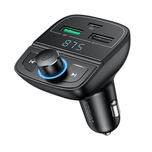 UGREEN Transmisor FM Bluetooth para Auto con USB-C de Carga Rápida