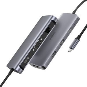 UGREEN Adaptador USB-C a 3 Puertos USB 3.0 A+ HDMI + PD