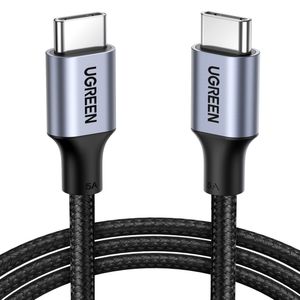 ✓ Pack 2 Cables USB tipo C – USB A (3.0A) Negro/Plata