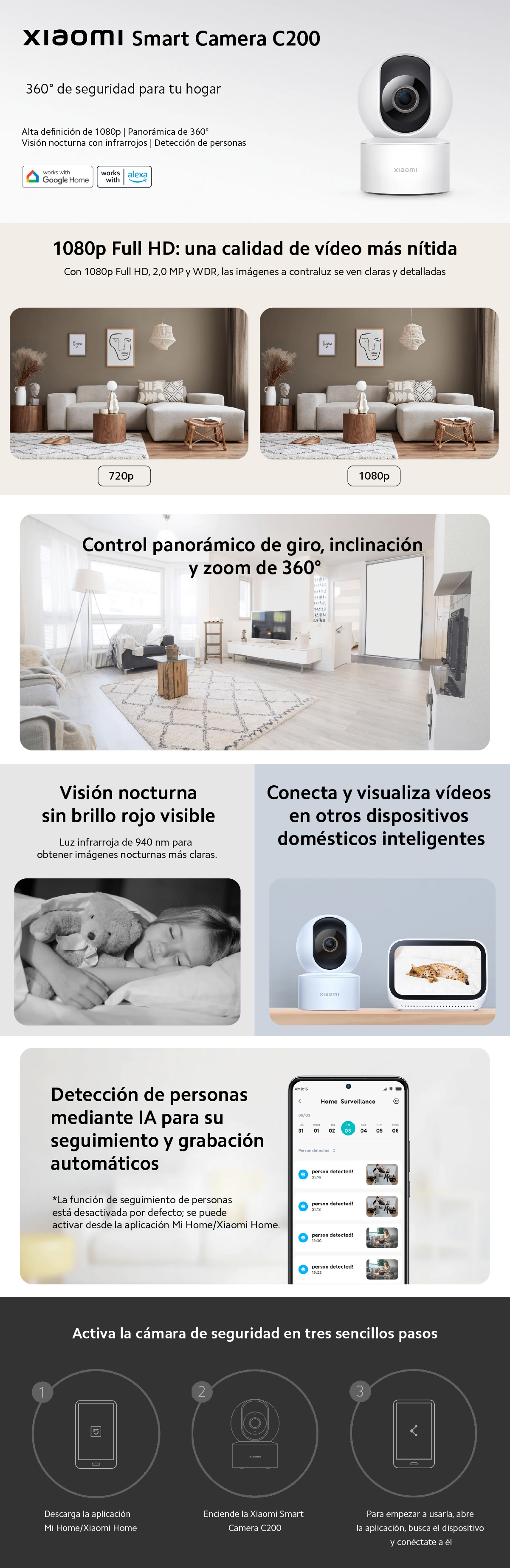 Cámara de Seguridad Xiaomi Smart Camera C200 White_Xiaomi Store