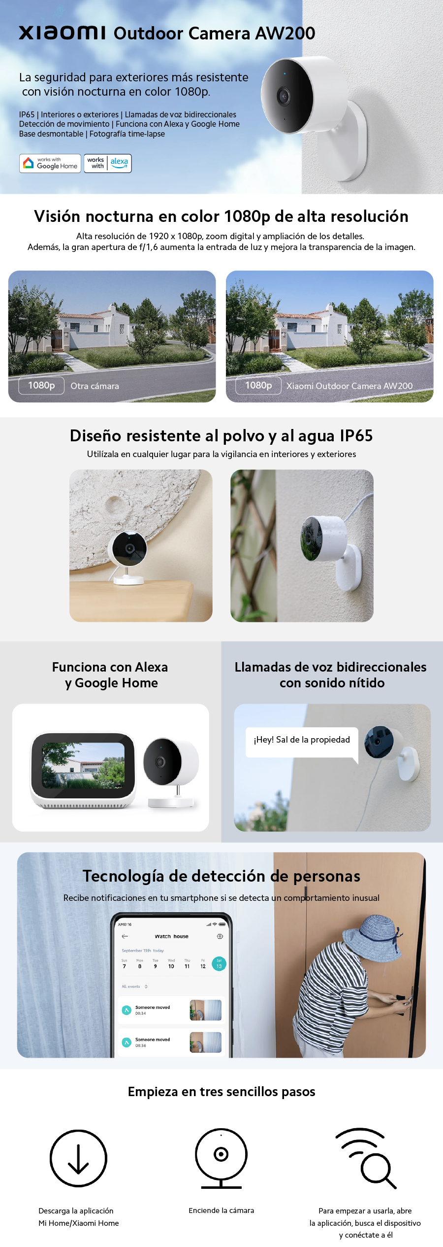 CAMARA DE VIGILANCIA XIAOMI SMART CAMERA AW200 EXTERIOR