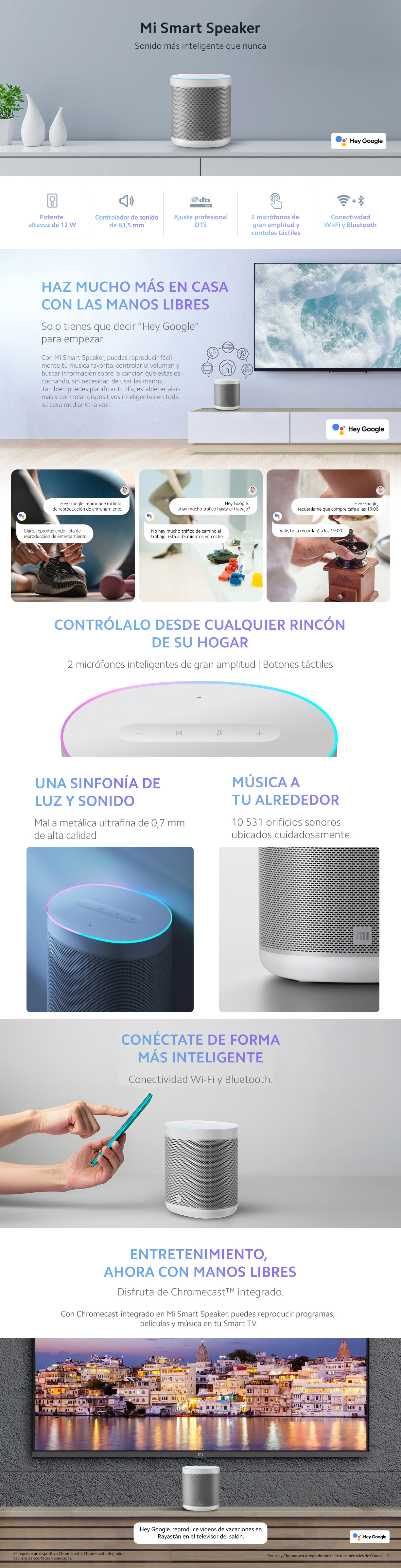 Altavoz Inteligente Xiaomi Mi Smart Speaker Bluetooth / Wifi