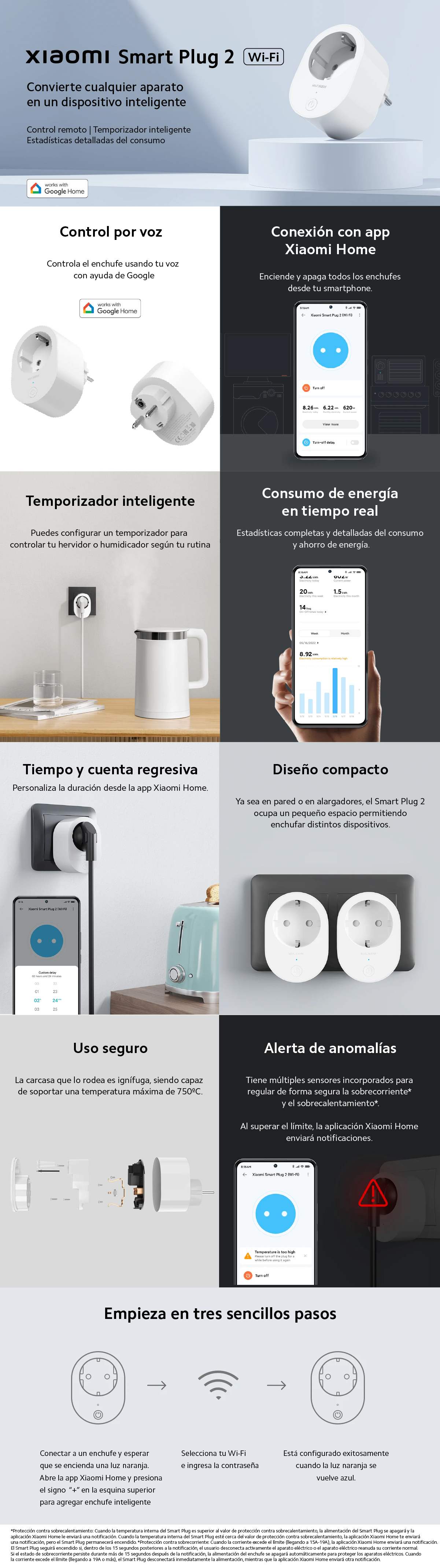 Xiaomi Mi Smart Plug 2 WiFi - Enchufe Inteligente