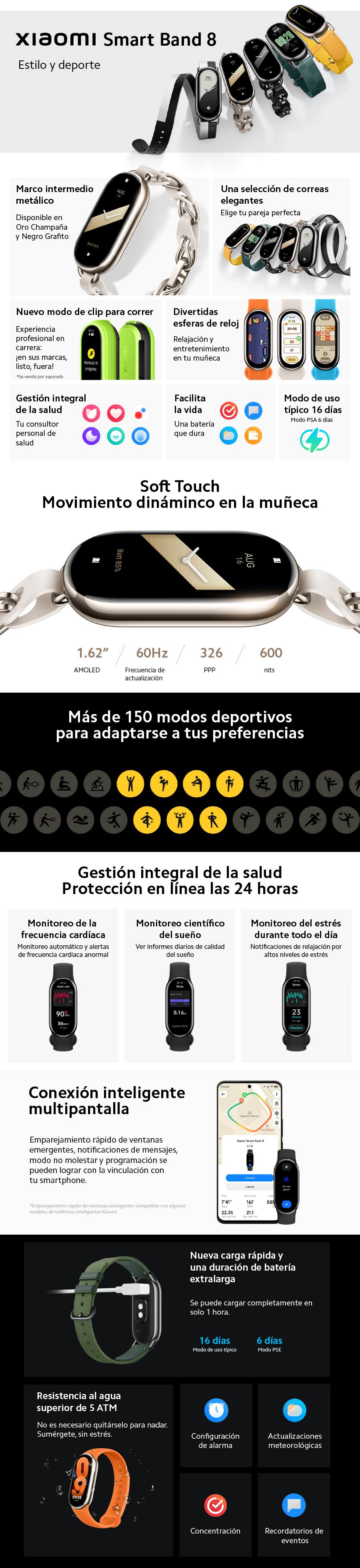 Mejora tu experiencia de fitness con la Xiaomi Smart Band 8. — Eightify