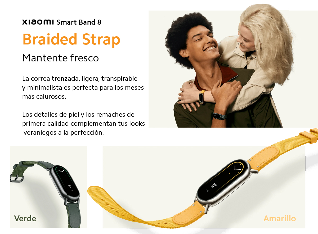 Correa Xiaomi Smart Band 8 Braided Strap Green