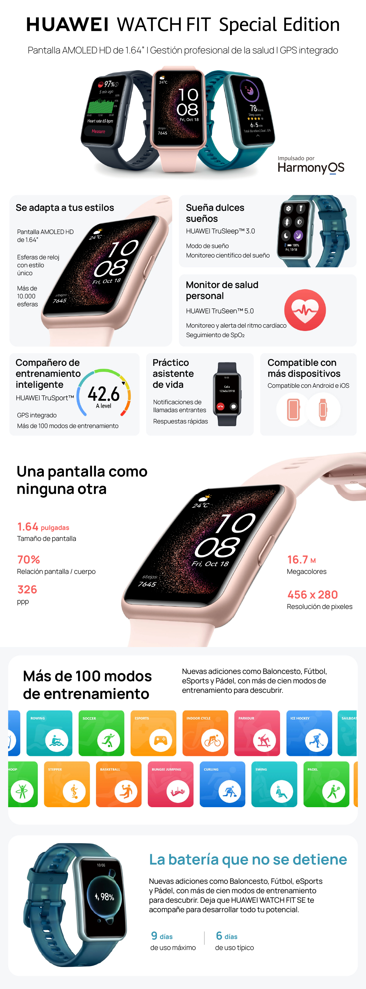 Watch fit huawei caracteristicas sale