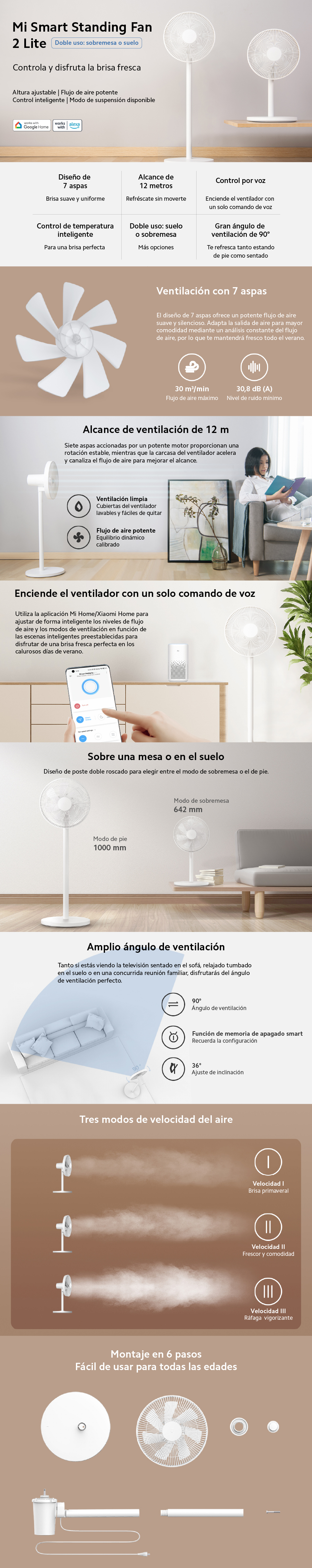 Mi Smart Standing Fan 2 Lite