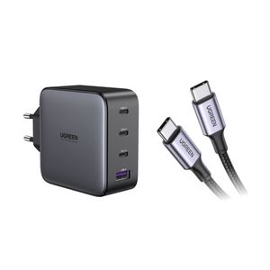 UGREEN Cargador 100W GaN + Cable USB-C a USB- C 2.0 5A 1M