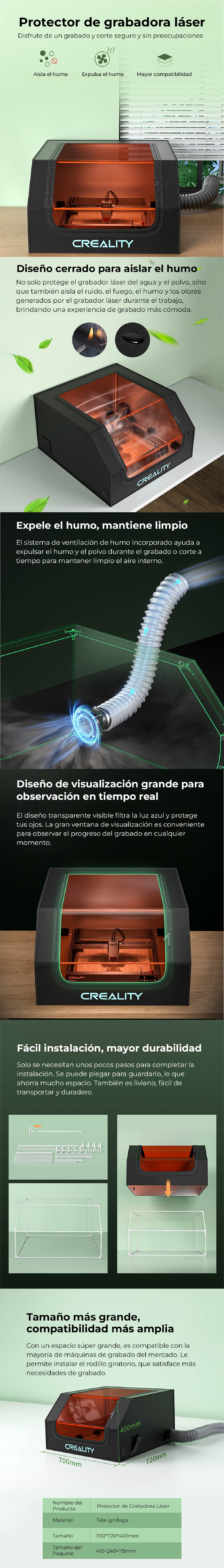 Creality Cubierta para grabador láser