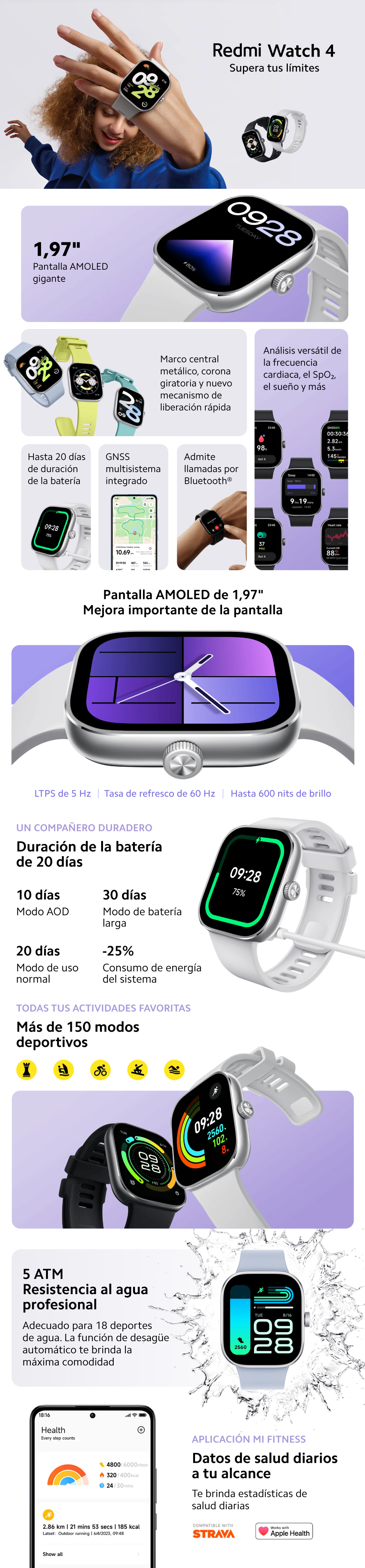 Redmi Watch 4 Reloj Inteligente Smartwatch Xiaomi