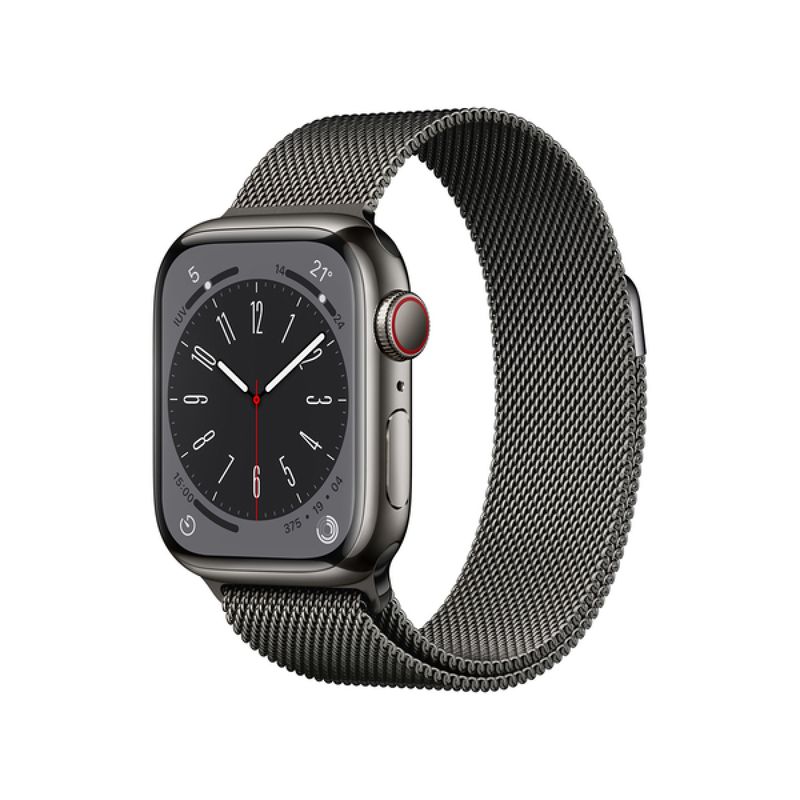 Apple Watch S8 GPS+Cellular, 41mm acero inoxidable grafito