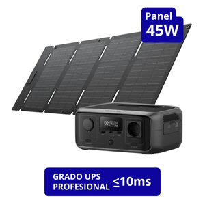 EcoFlow Generador River 3 245Wh + Panel Solar 45W