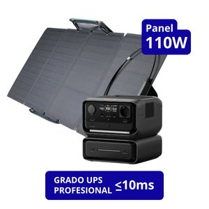 EcoFlow Generador River 3 Max + Panel Solar 110W