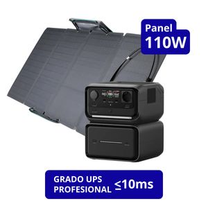EcoFlow Generador River 3 Max Plus + Panel Solar 110W