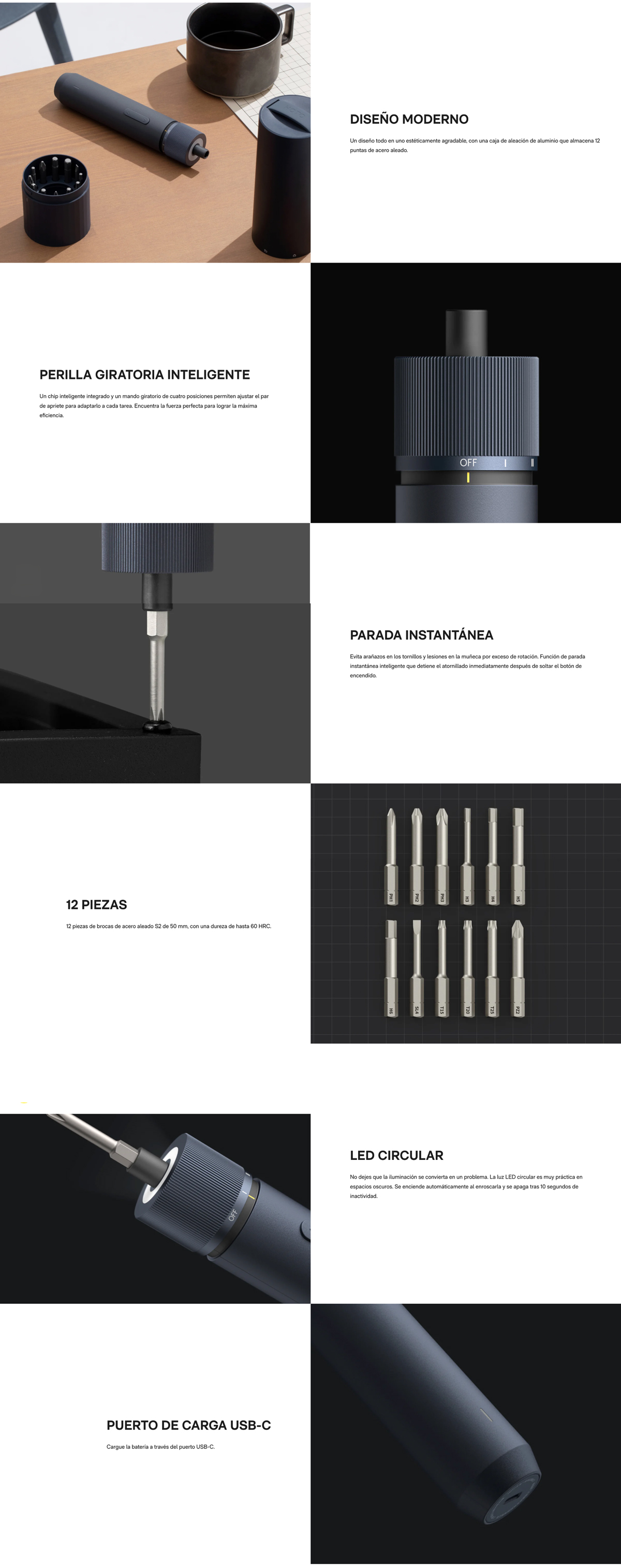 Inpage-Kit-Destornillador-Electrico-3.6V-12-Piezas-Hoto